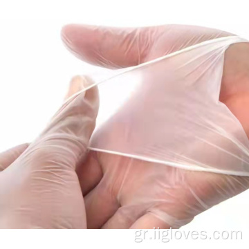 Διαφανής υπηρεσία βινυλίου τροφίμων μαλακά γάντια PVC